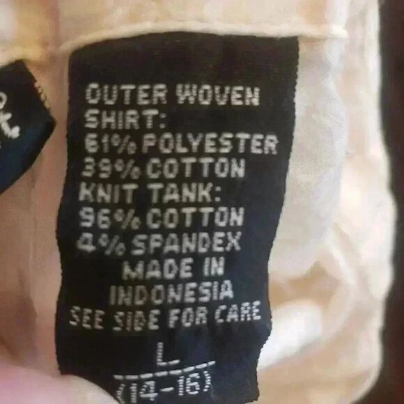 NorthCrest Women's Cream Cotton Jacquard Button-Down Shirt - Picture 11 of 11